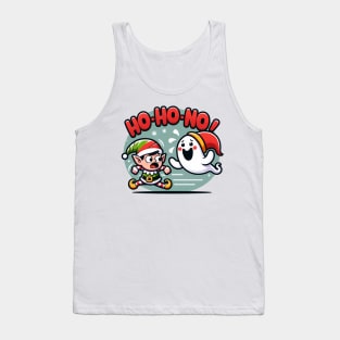 Ho ho ho christmas spirit ghost Tank Top